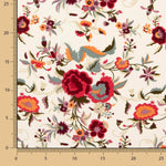 Crep Poliéster Mucha Caída Estampado Mantón Crudo - Ribes y Casals