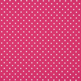 Popelín Flamenca Estampado Lunar 7mm Fucsia/Blanco - Ribes y Casals