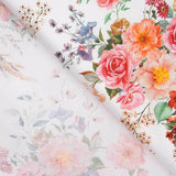 Popelín Flamenca Estampado Floral Blanco - Ribes y Casals