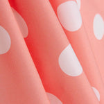 Popelín Flamenca Estampado Lunar 3cm Rosa/Blanco - Ribes y Casals