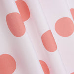 Popelín Flamenca Estampado Lunar 3cm Blanco/Rosa - Ribes y Casals