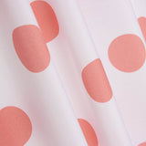Popelín Flamenca Estampado Lunar 3cm Blanco/Rosa - Ribes y Casals