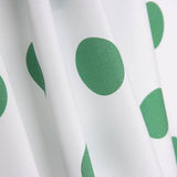 Popelín Flamenca Estampado Lunar 3cm Blanco/Verde - Ribes y Casals