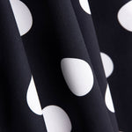 Popelín Flamenca Estampado Lunar 3cm Negro/Blanco - Ribes y Casals