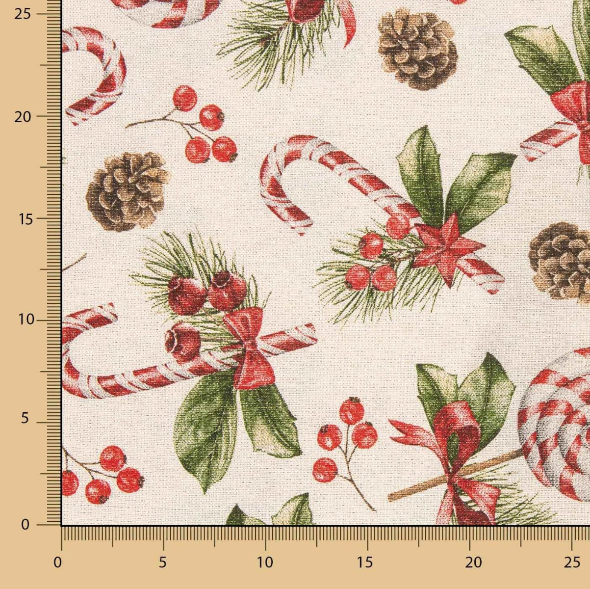 Loneta Navidad Dulces Lúrex Dorado - Ribes y Casals