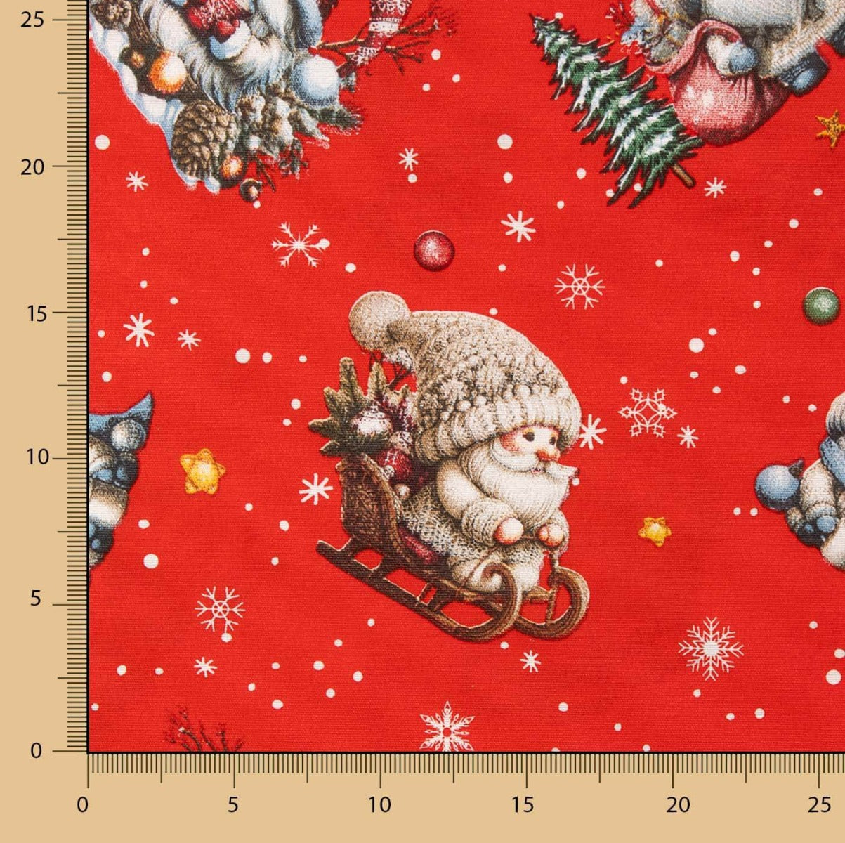 Loneta Navidad Gnomos del Ártico - Ribes y Casals