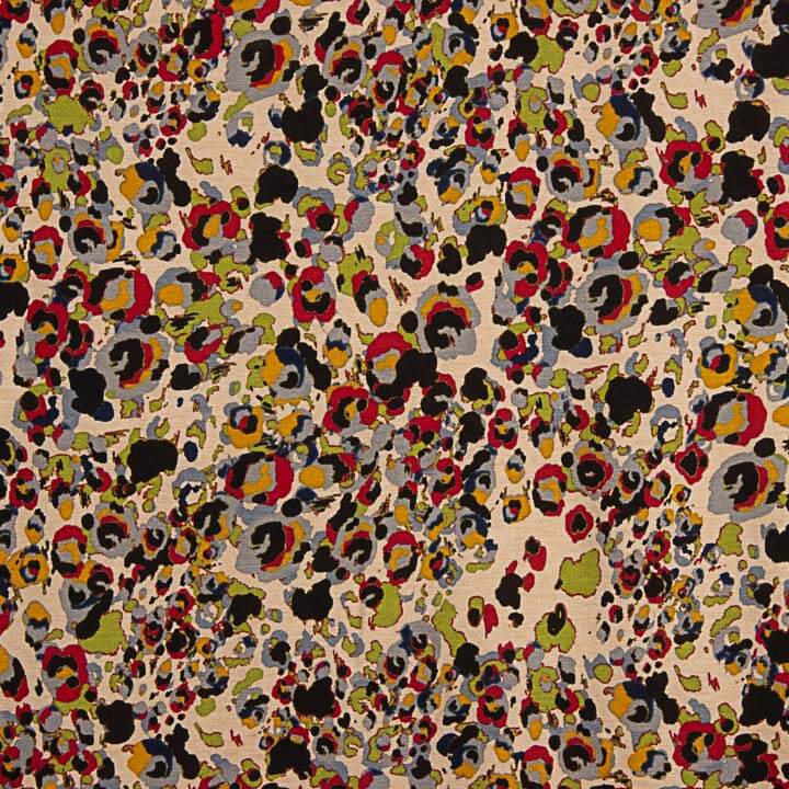 Punto Viscosa Estampado Animal Artístico Multicolor - Ribes y Casals