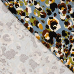 Punto de Viscosa Animal Print Abstracto Azul - Ribes y Casals