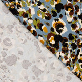 Punto de Viscosa Animal Print Abstracto Azul - Ribes y Casals