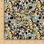 Punto de Viscosa Animal Print Abstracto Azul - Ribes y Casals
