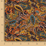 Punto de Viscosa Estampado Paisley Multicolor - Ribes y Casals
