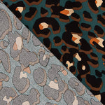 Viscosa Estampado Leopardo Petróleo - Ribes y Casals