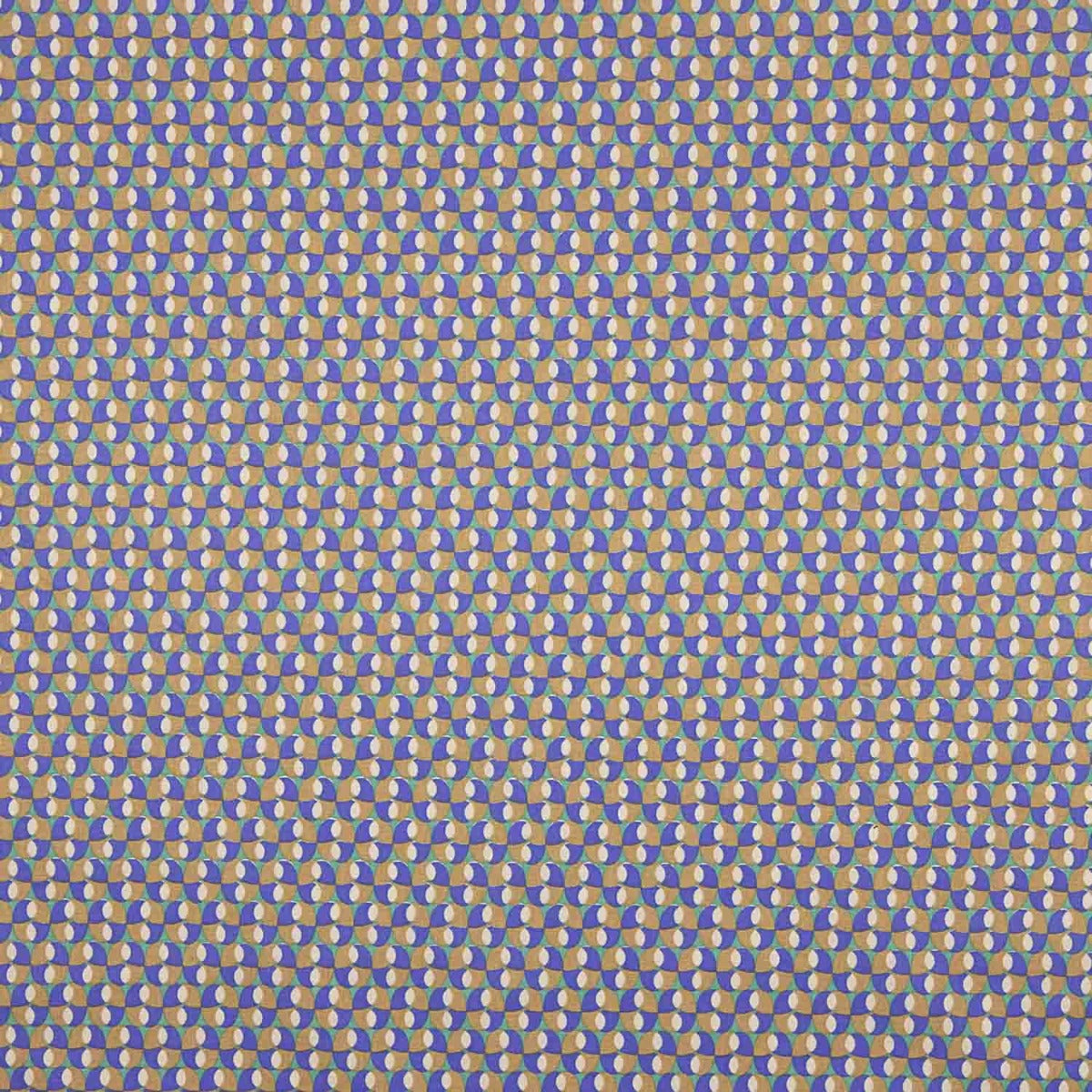 Percal Algodón Retro Azul-Verde - Ribes y Casals