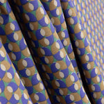 Percal Algodón Retro Azul-Verde - Ribes y Casals