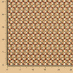 Percal Algodón Retro Kaky-Rosa - Ribes y Casals