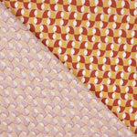 Percal Algodón Retro Ocre-Rosa - Ribes y Casals