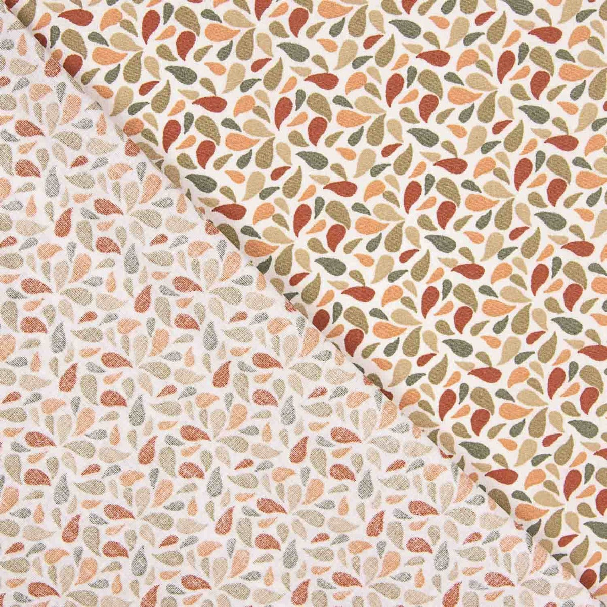 Percal Algodón Pétalos Kaky-Rosa - Ribes y Casals