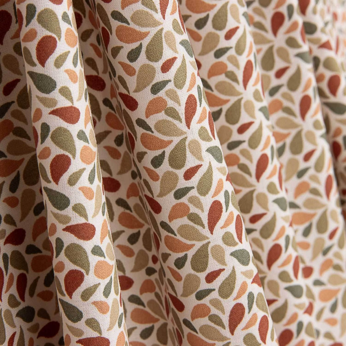 Percal Algodón Pétalos Kaky-Rosa - Ribes y Casals