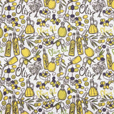 Popelín Algodón Estampado Botellas Aceite - Ribes y Casals