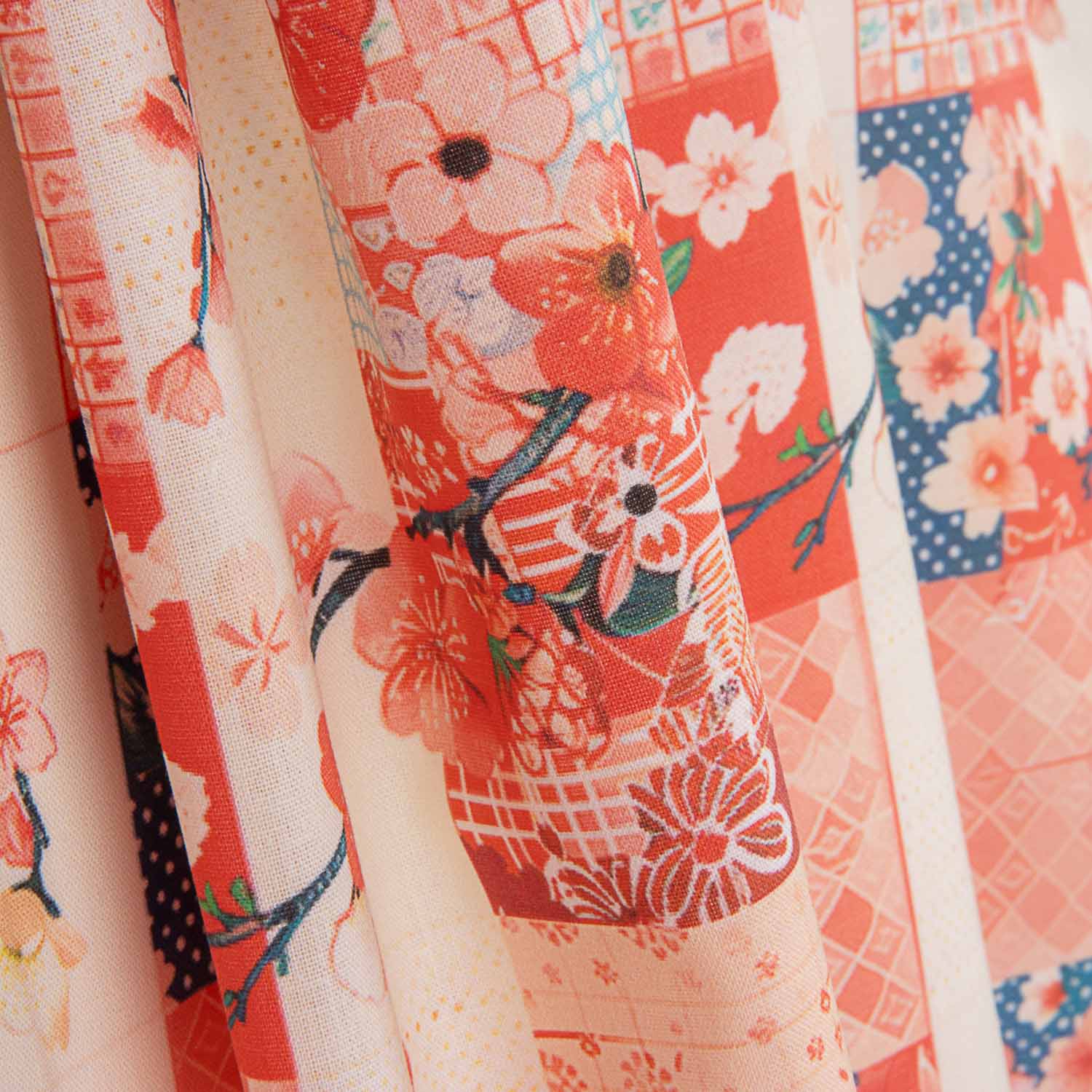 Popelín Algodón Estampado Sakura - Ribes y Casals