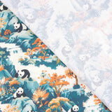 Popelín Algodón Estampado Pandas - Ribes y Casals