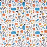 Popelín Algodón Estampado Utensilios Médicos - Ribes y Casals