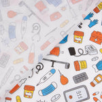 Popelín Algodón Estampado Utensilios Médicos - Ribes y Casals