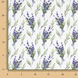 Popelín Algodón Estampado Flores Lavanda - Ribes y Casals