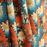 Popelín Algodón Estampado Flores Oriental - Ribes y Casals