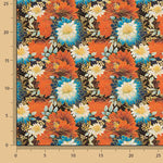 Popelín Algodón Estampado Flores Oriental - Ribes y Casals