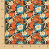 Popelín Algodón Estampado Flores Oriental - Ribes y Casals