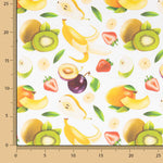 Popelín Algodón Estampado Frutas Tropicales - Ribes y Casals