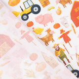 Popelín Algodón Estampado Granja Infantil - Ribes y Casals