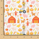 Popelín Algodón Estampado Granja Infantil - Ribes y Casals