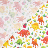 Popelín Algodón Estampado Dinosaurios Infantil - Ribes y Casals