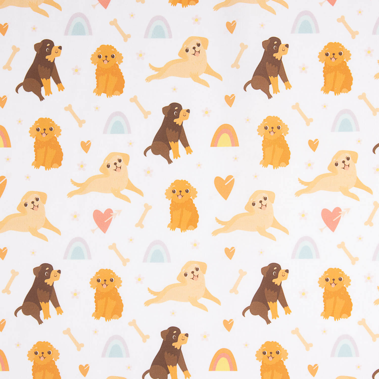 Popelín Algodón Estampado Perritos - Ribes y Casals