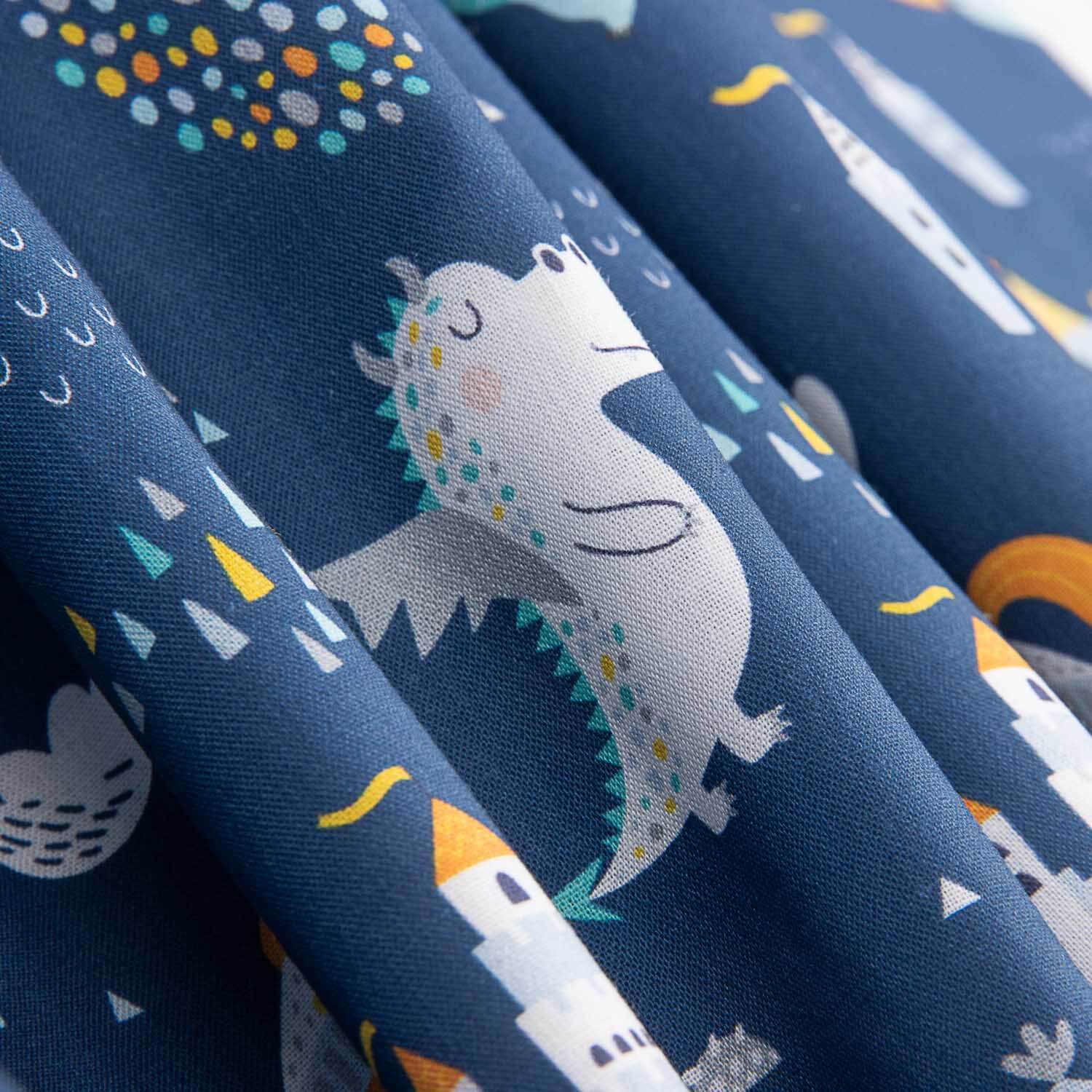 Popelín Algodón Caballeros y Dragones - Ribes y Casals