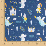 Popelín Algodón Caballeros y Dragones - Ribes y Casals