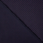 Popelín Fino Camisería Marino Lunares Rojos - Ribes y Casals