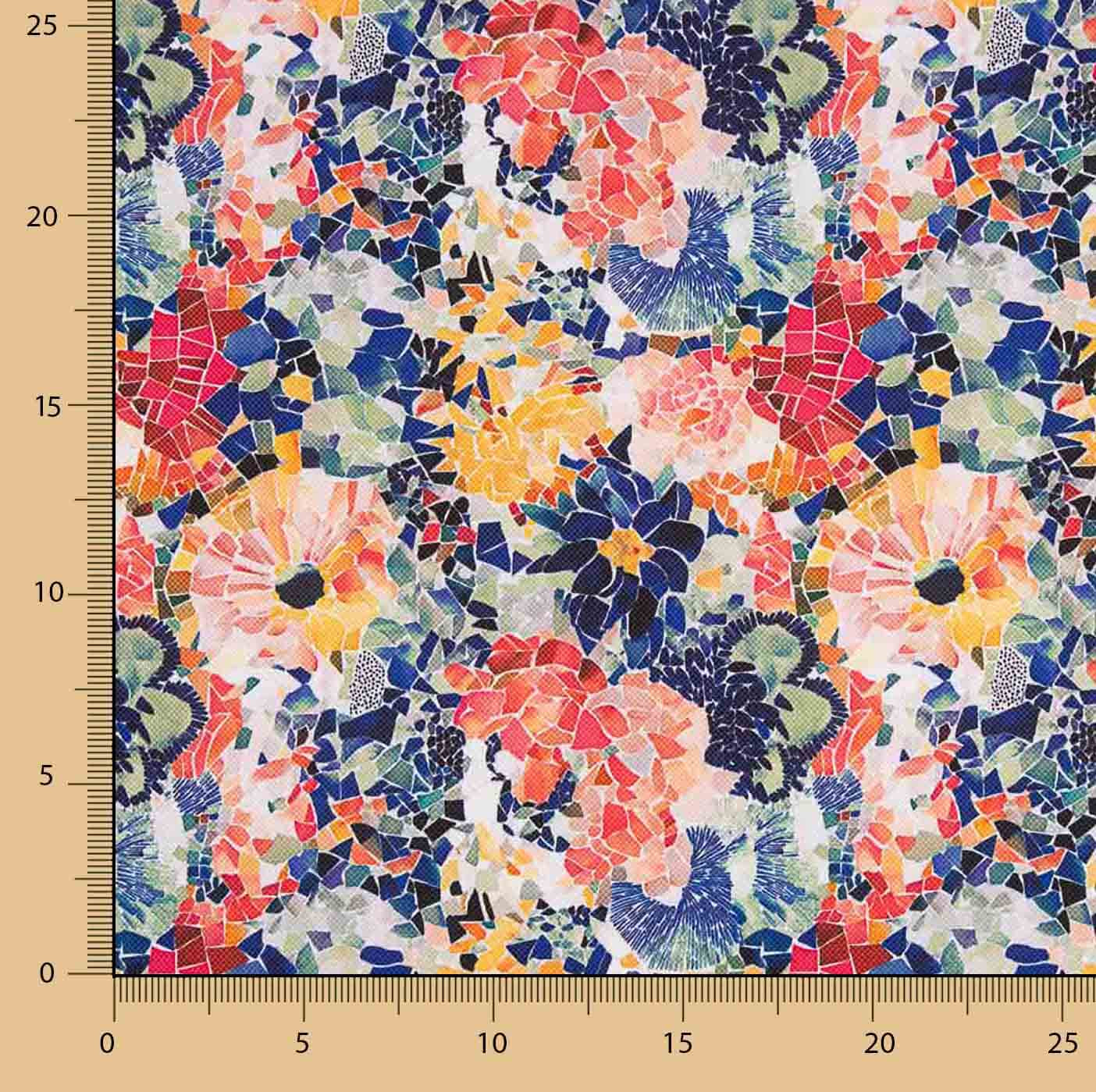 Resinada Water Repellent Mosaico Floral Color - Ribes y Casals