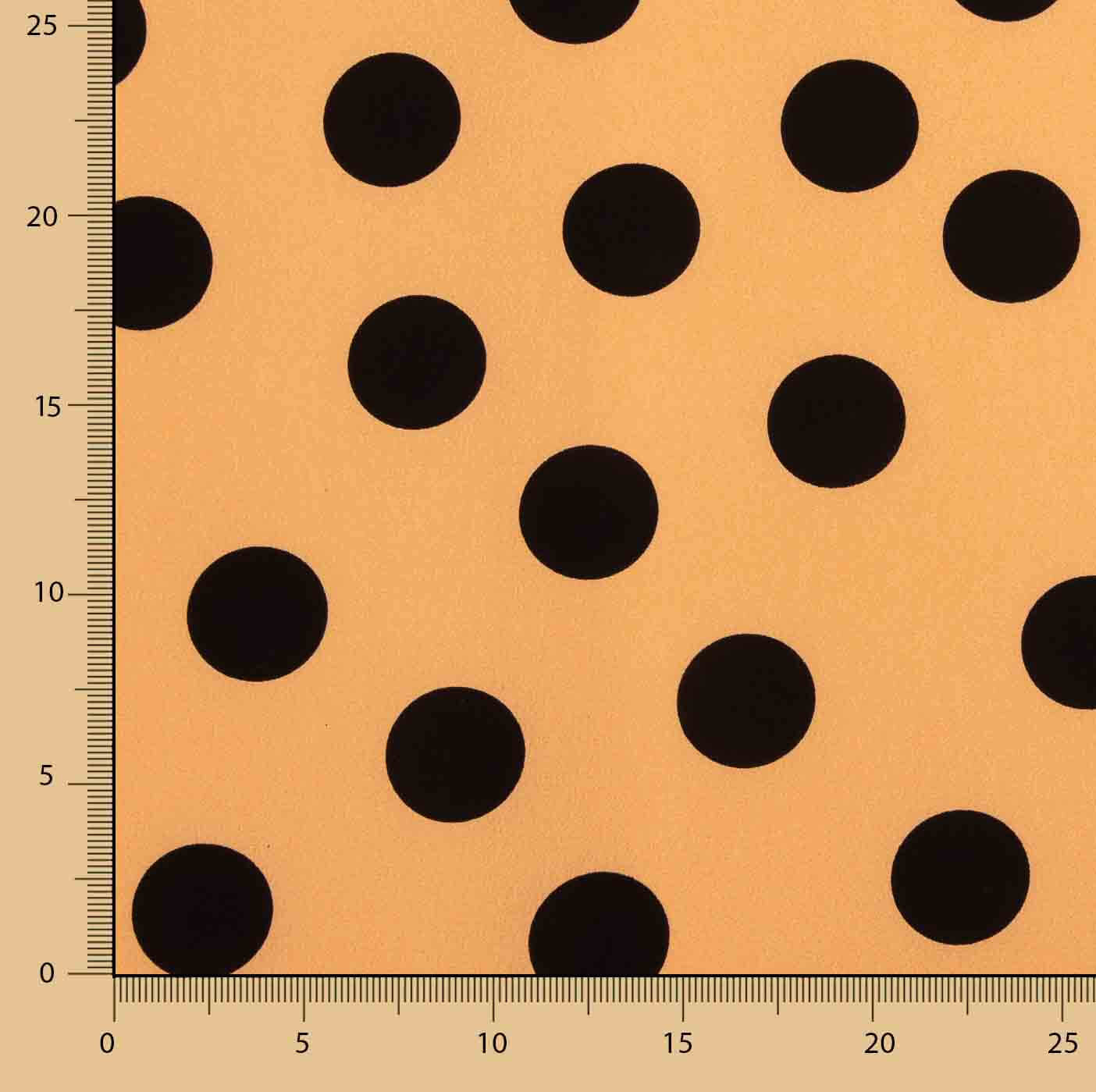 Koshibo Lunares 33 mm Papaya / Negro - Ribes y Casals