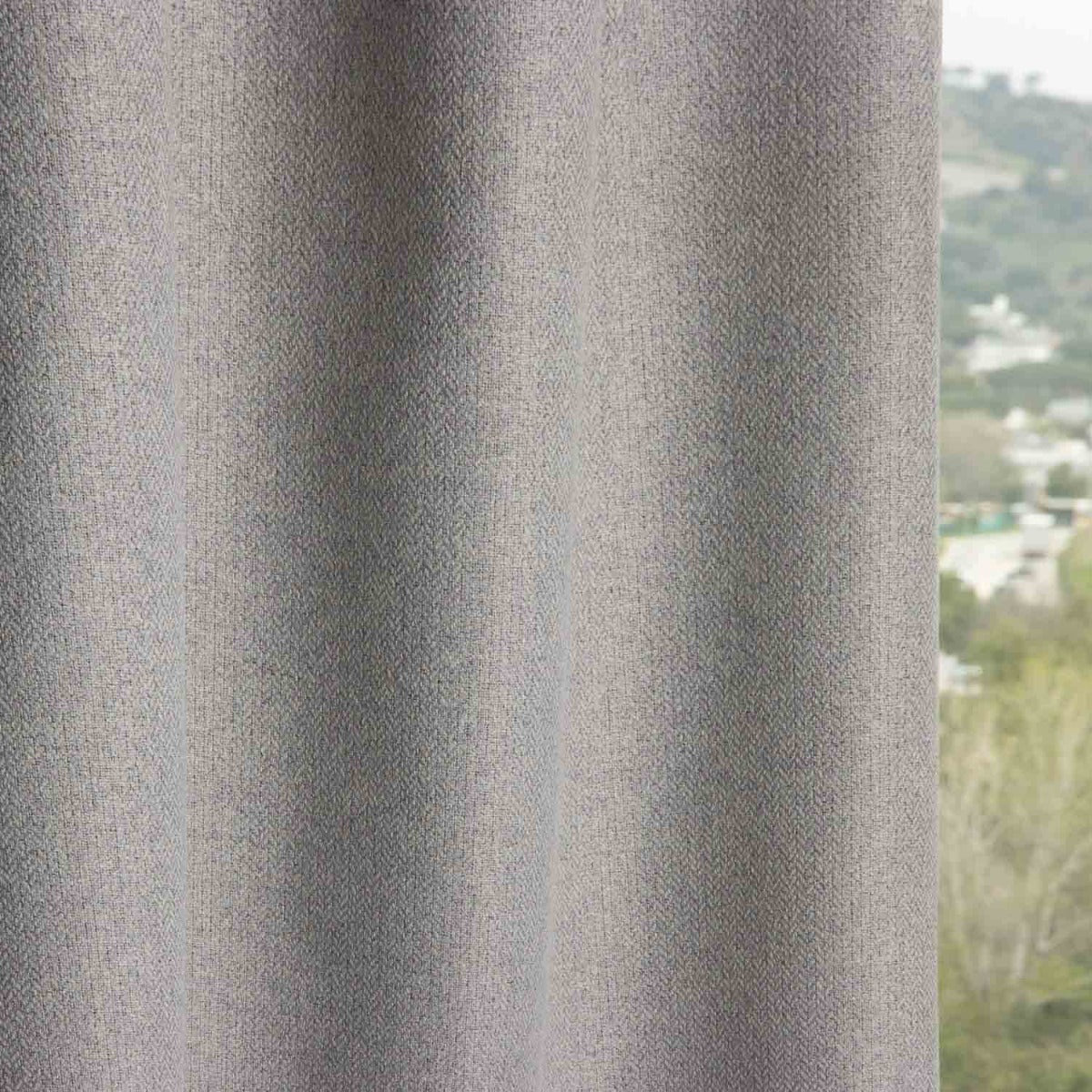 Oscurante Liso 100% Rústico Gris Ignífugo Contract - Ribes y Casals