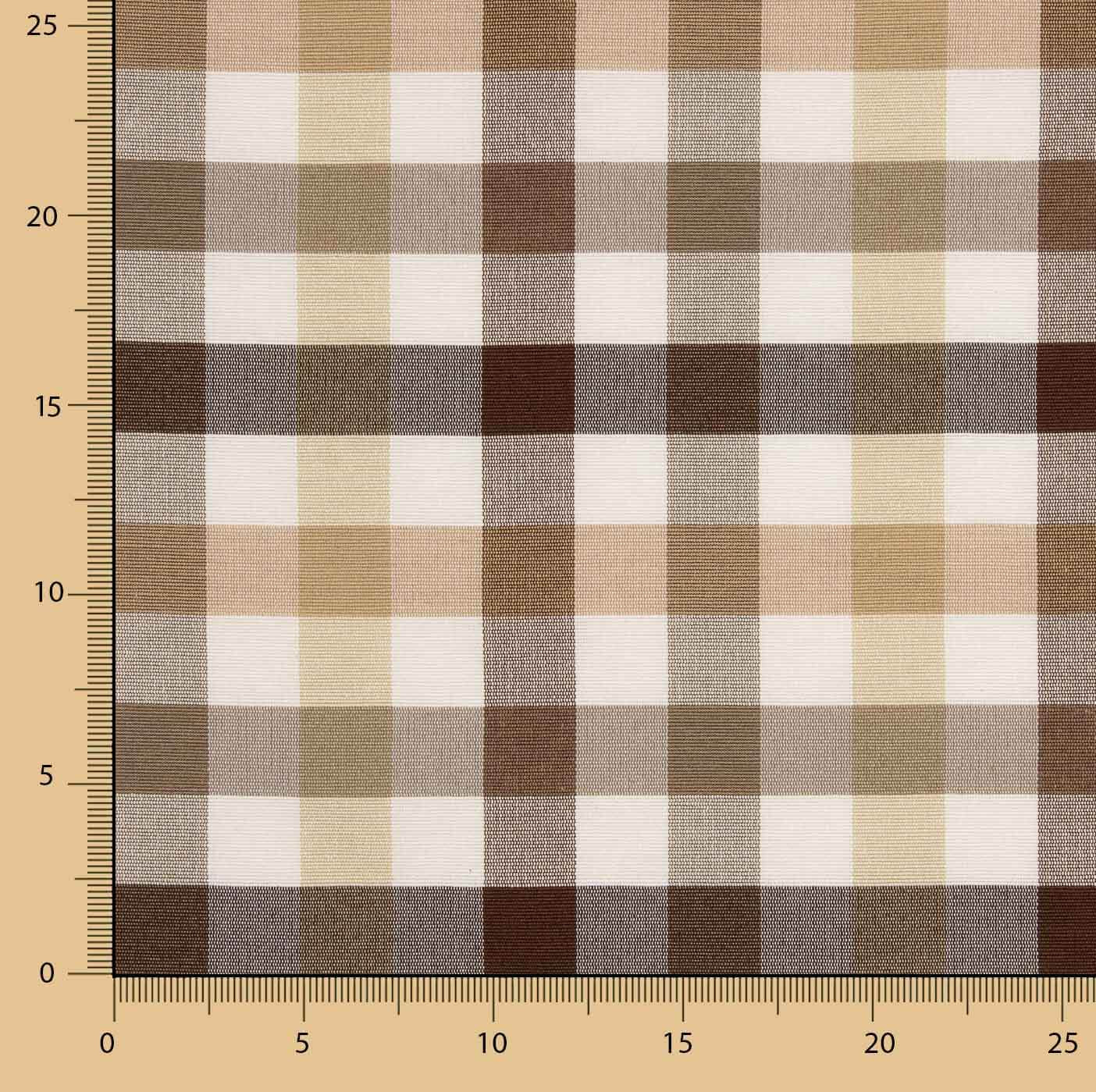 Loneta Cuadros Multicolor Marrones - Ribes y Casals