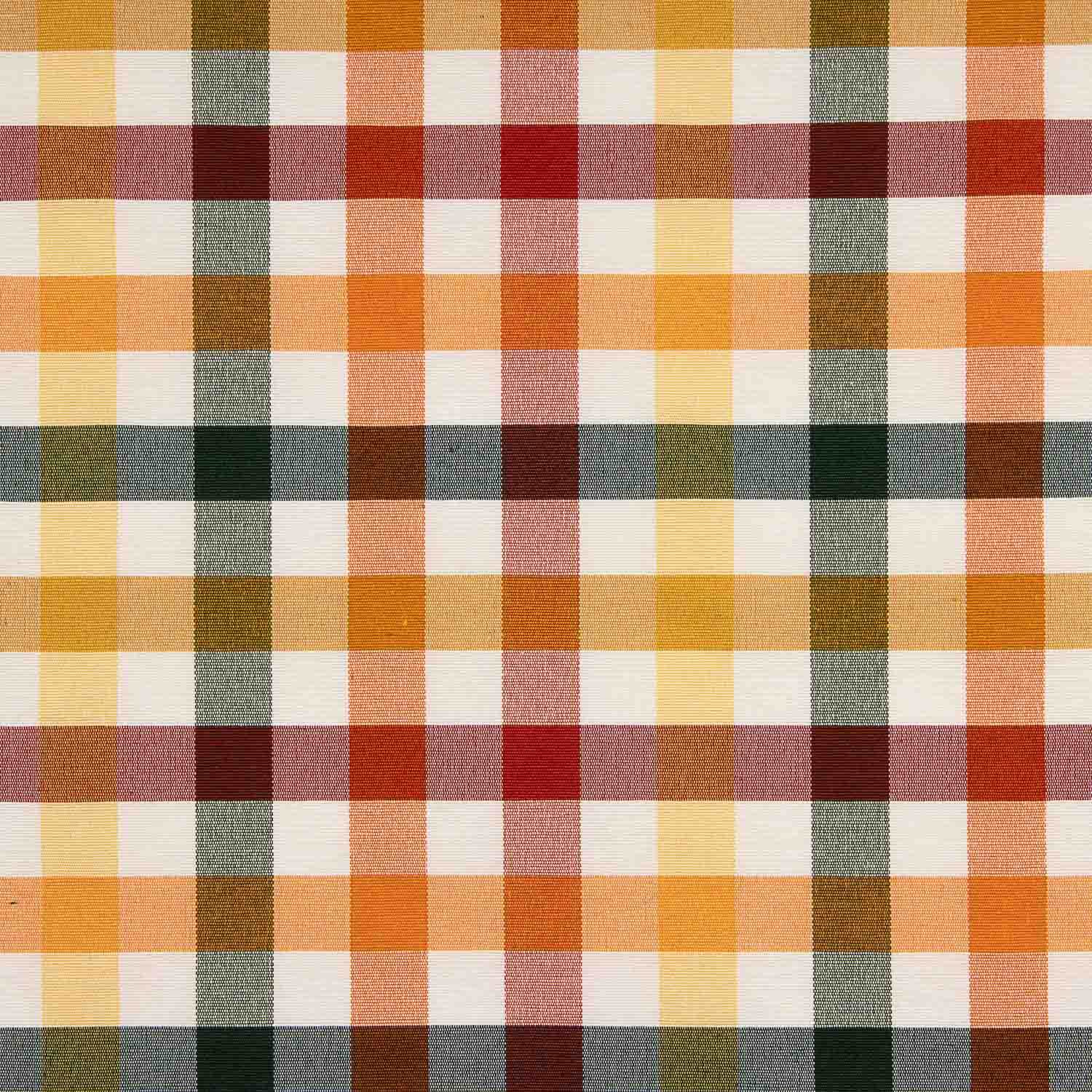 Loneta Cuadros Multicolor Verdes - Ribes y Casals