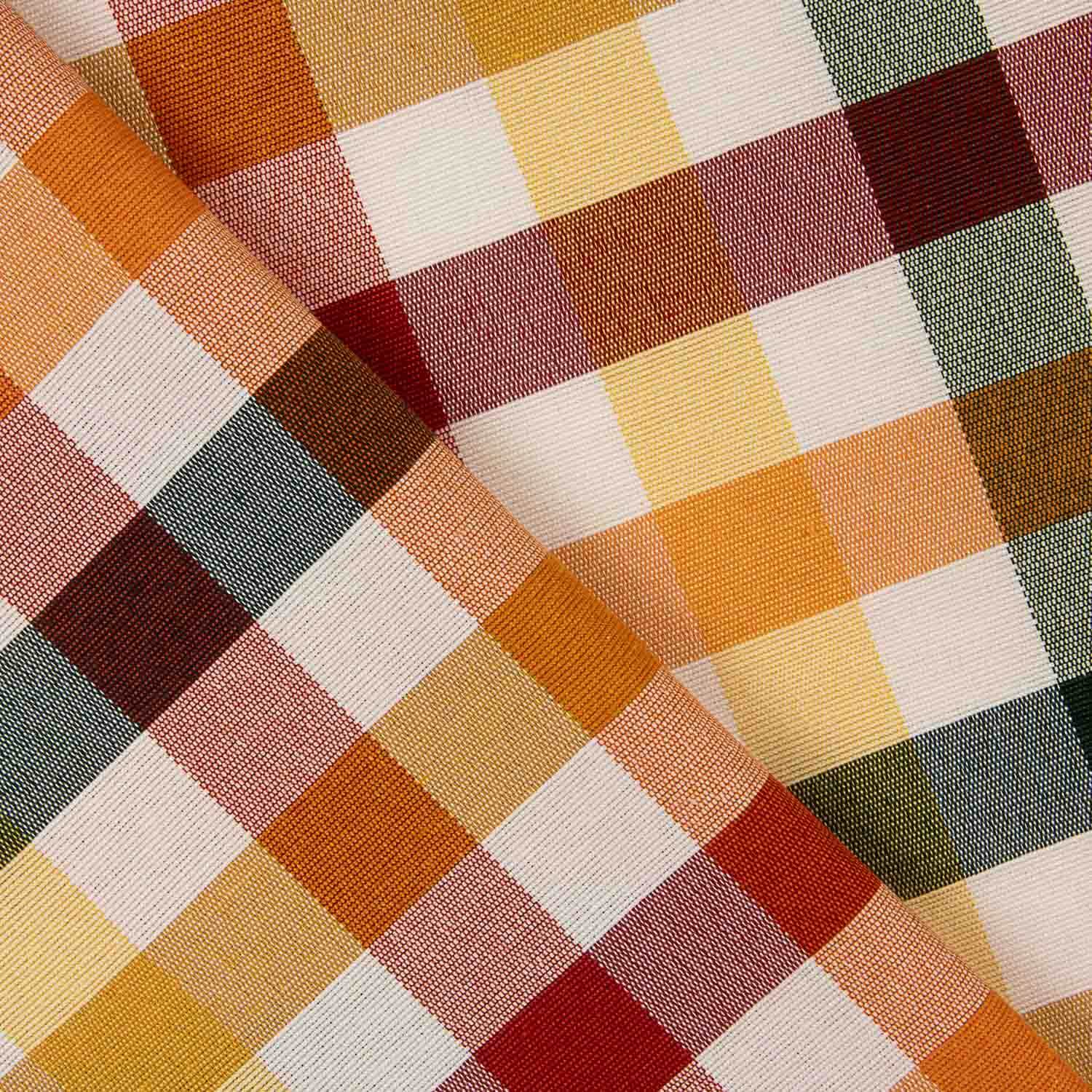 Loneta Cuadros Multicolor Verdes - Ribes y Casals