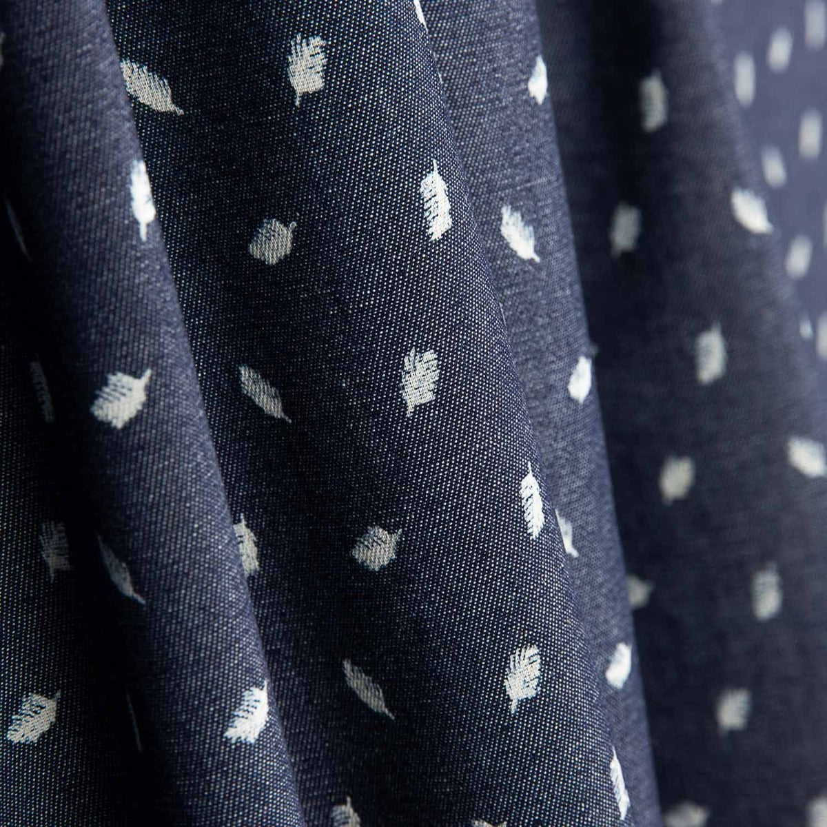 Denim Camisero Hojas Azul - Ribes y Casals