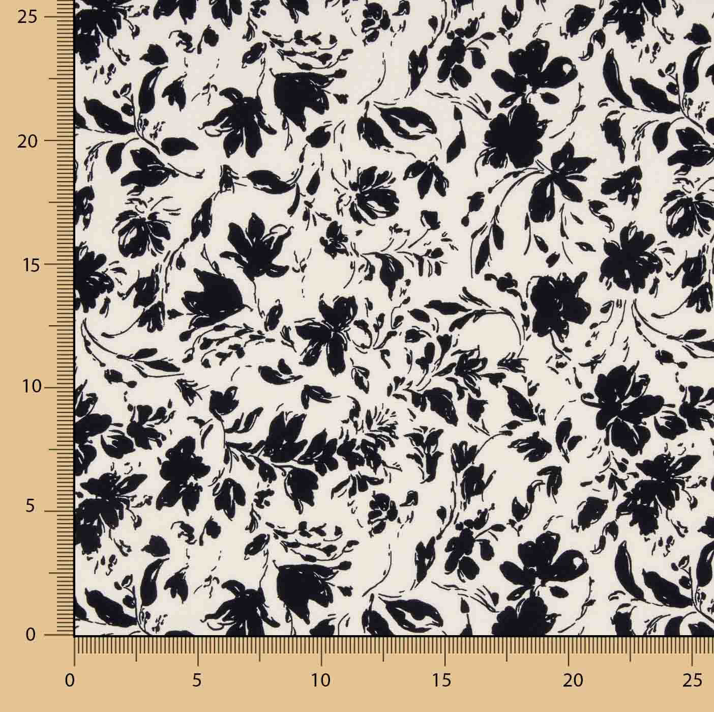 Plana Bambú Floral Negro - Ribes y Casals