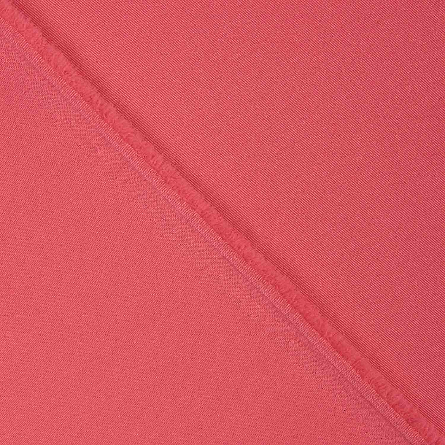 Gabardina Elástica Lisa Coral Intenso - Ribes y Casals