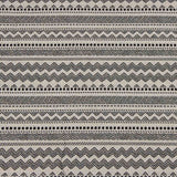 Loneta Jacquard Tapicería Étnico Negro - Ribes y Casals