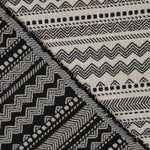 Loneta Jacquard Tapicería Étnico Negro - Ribes y Casals